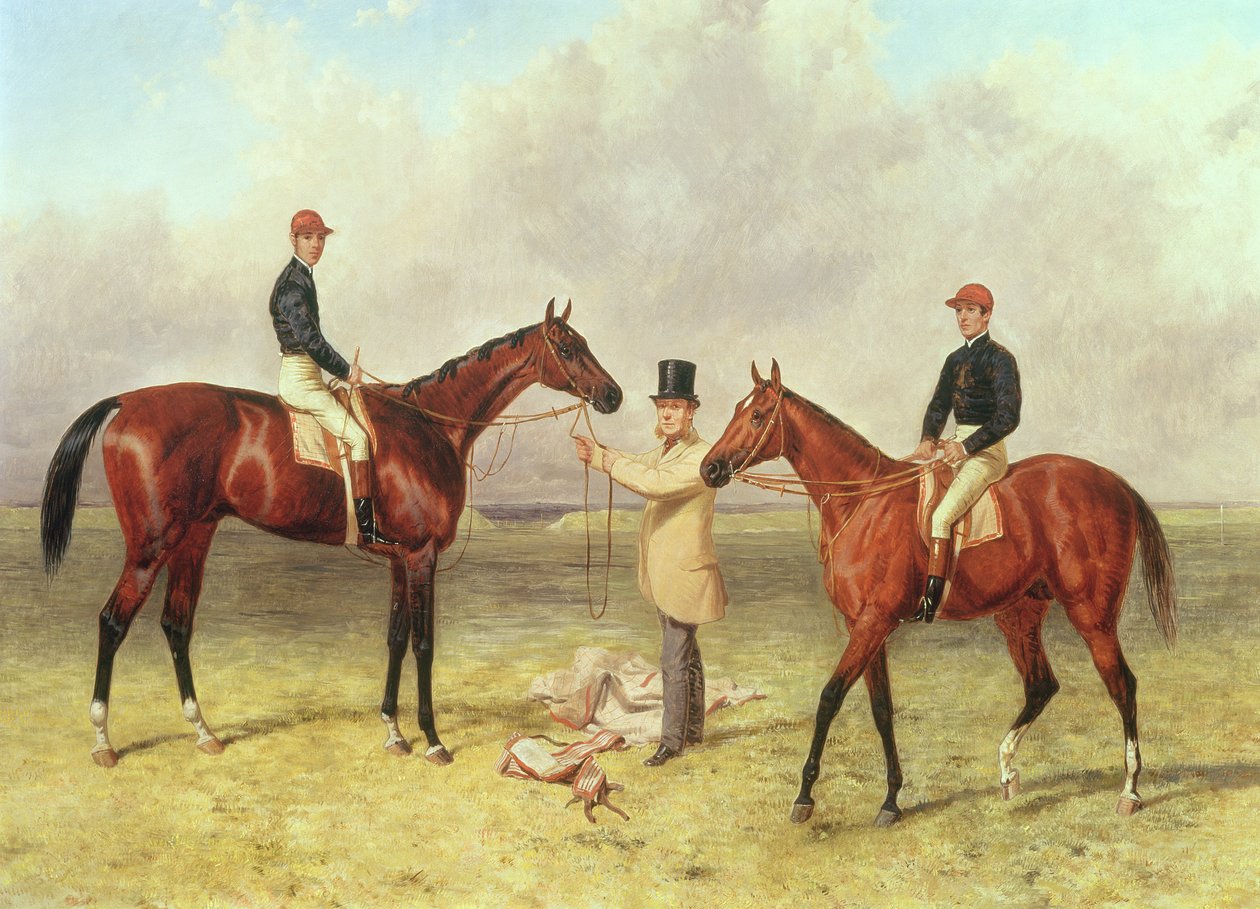 Lord Lyon, Winner of the Derby, St. Leger and 2,000 Guineas; Elland, Winner of Ascot Gold Vase, owned by Sir R. Sutton, trained by James Dover by Harry Hall