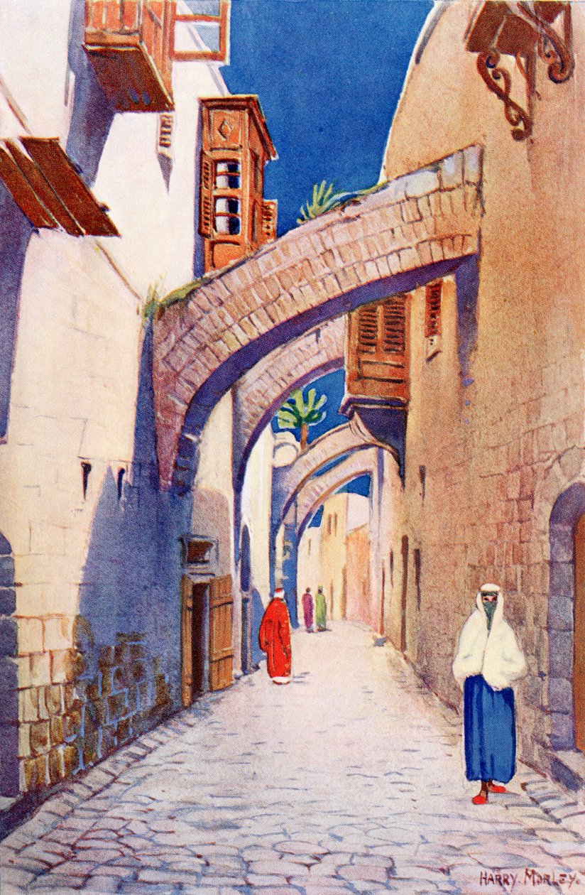 The Via Dolorosa, Jerusalem, Palestine, c. 1910, from A Book of Modern Palestine by Richard Penlake by Harry Morley