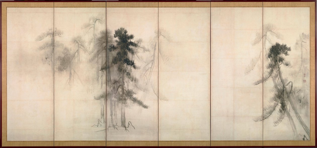 Pines by Hasegawa Tohaku