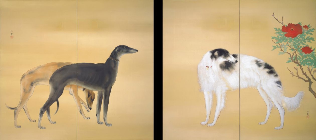 European Dogs by Hashimoto Kansetsu