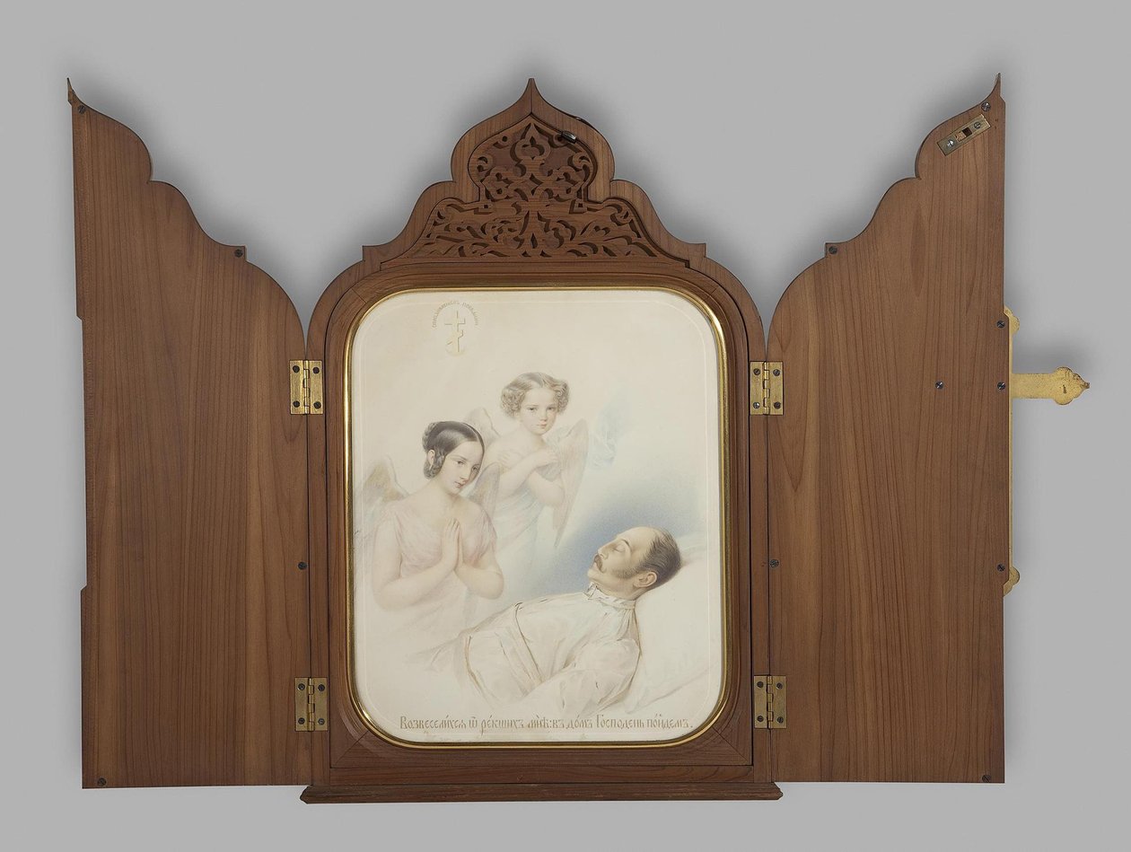 Emperor Nicholas I on the deathbed, 1855 by Hau