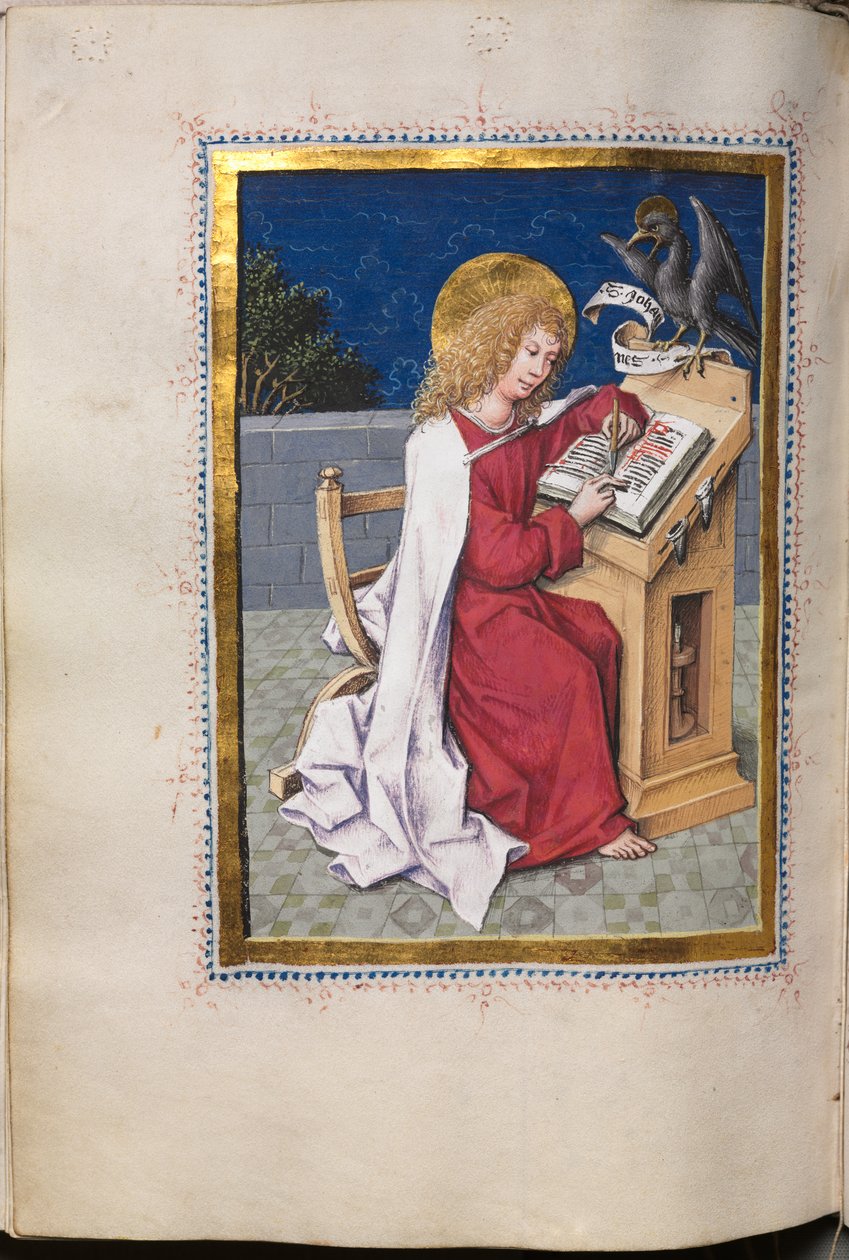 Gospel Book with Evangelist Portraits: Saint John by Hausbuch Master