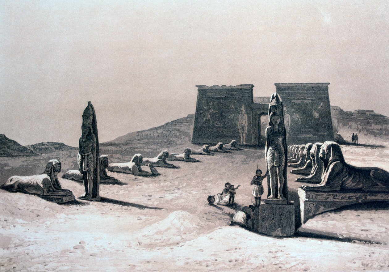 Temple of Asseboua, Nubia, Egypt by Hector Horeau