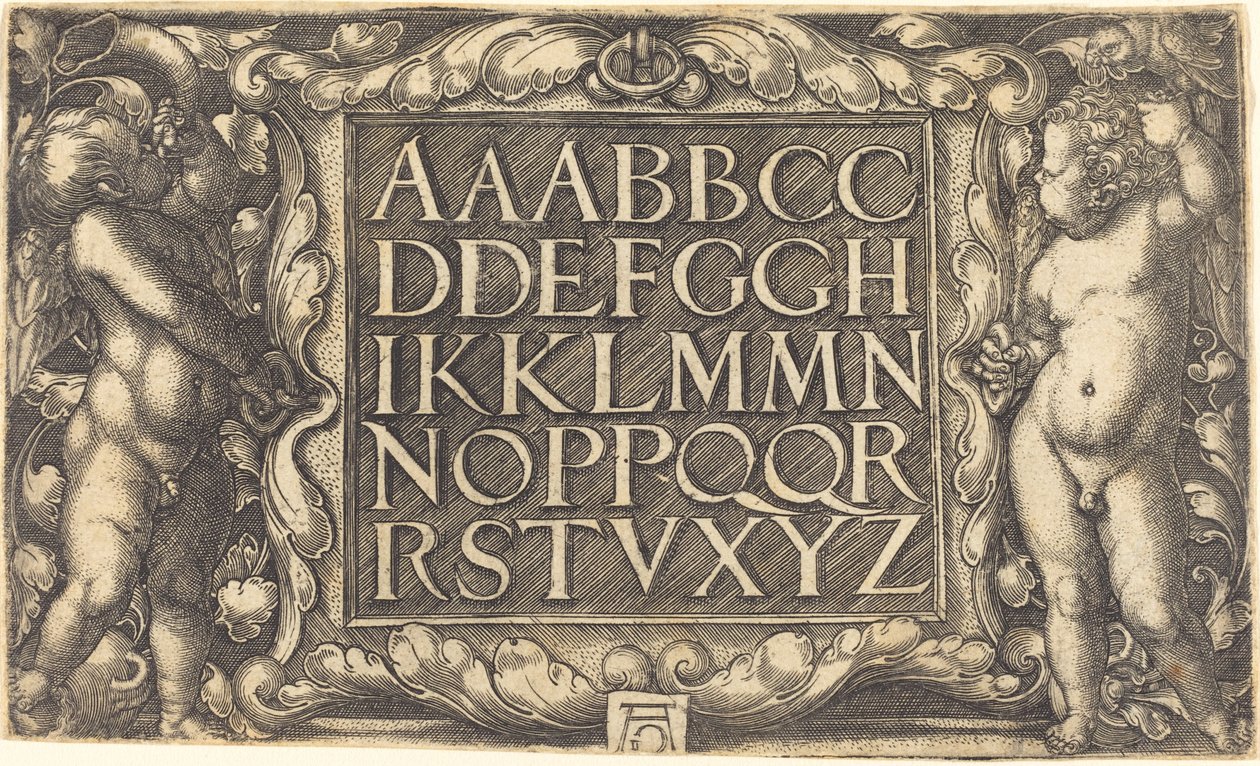 Alphabet by Heinrich Aldegrever