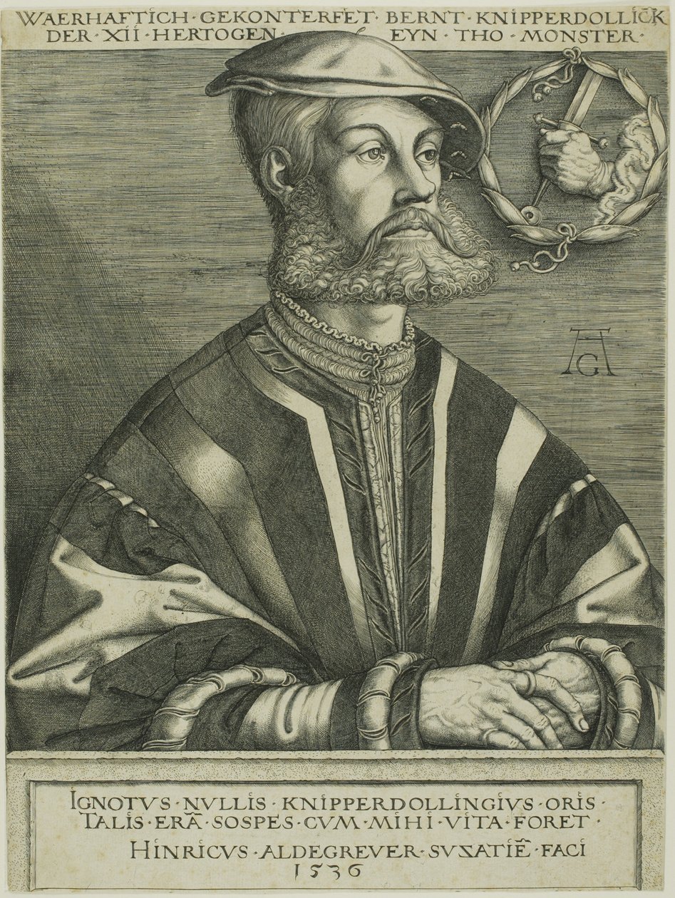 Bernard Knipperdolling by Heinrich Aldegrever