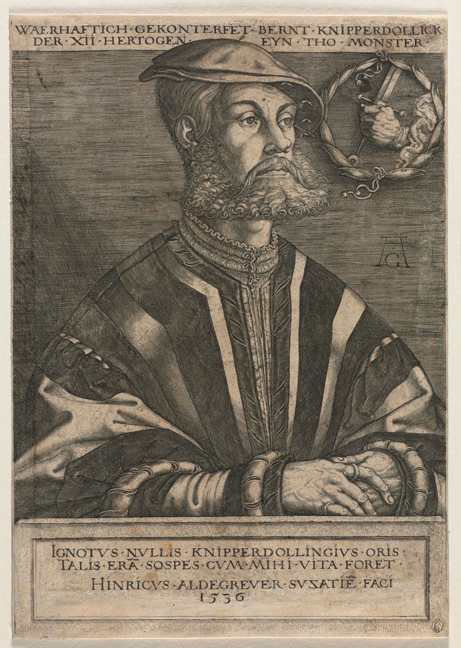 Bernt Knipperdolling by Heinrich Aldegrever
