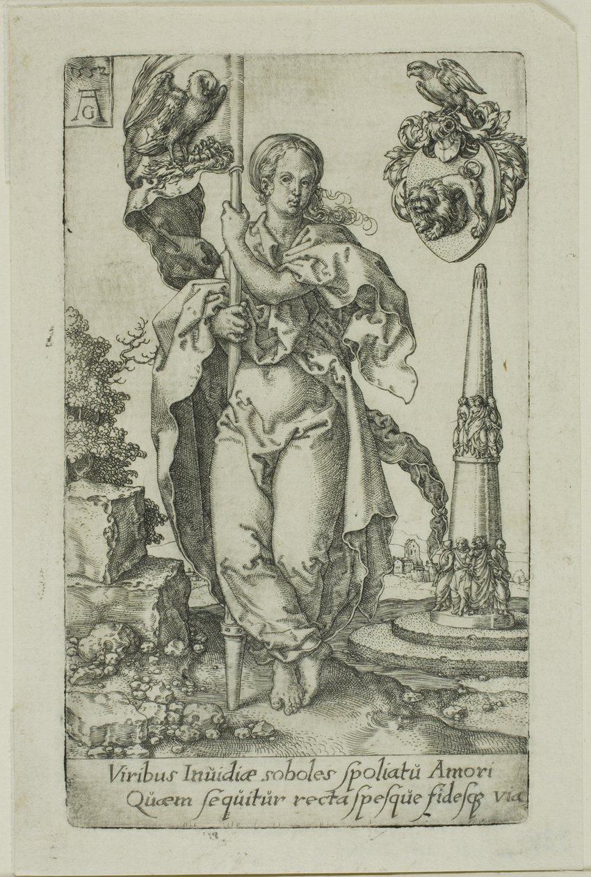 Charity, from the Virtues by Heinrich Aldegrever