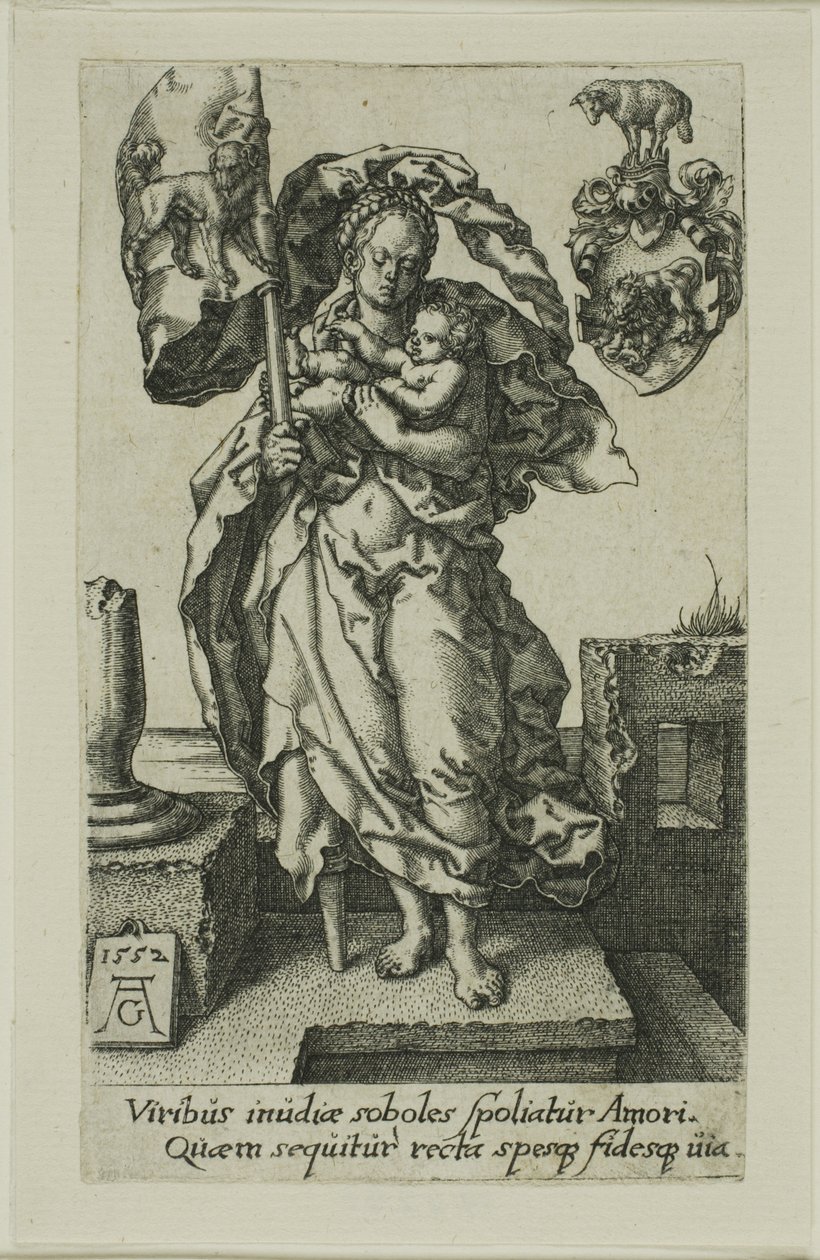Compassion, from the Virtues by Heinrich Aldegrever