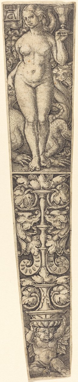 Dagger Sheath with the Whore of Babylon by Heinrich Aldegrever