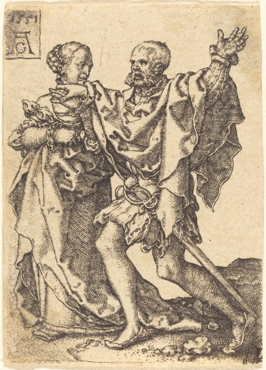 Dancing Couple, 1551 by Heinrich Aldegrever