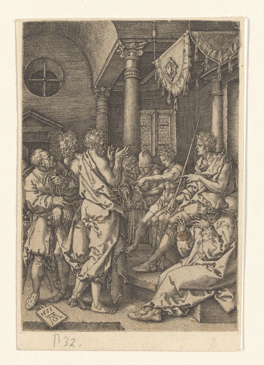 Daniel Hears the Elders (History of Susanna) by Heinrich Aldegrever