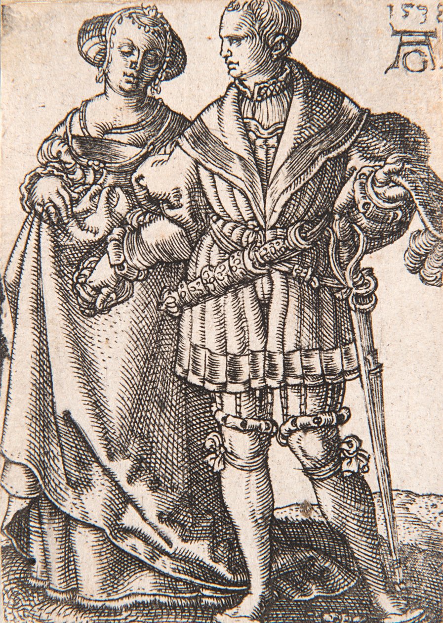 From the Series The Small Wedding Dancers, 1538 by Heinrich Aldegrever