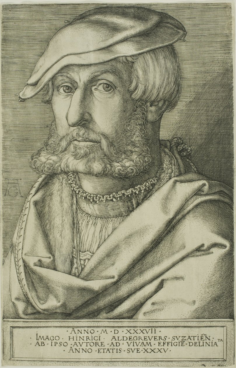 Heinrich Aldegrever, Aged 35 by Heinrich Aldegrever
