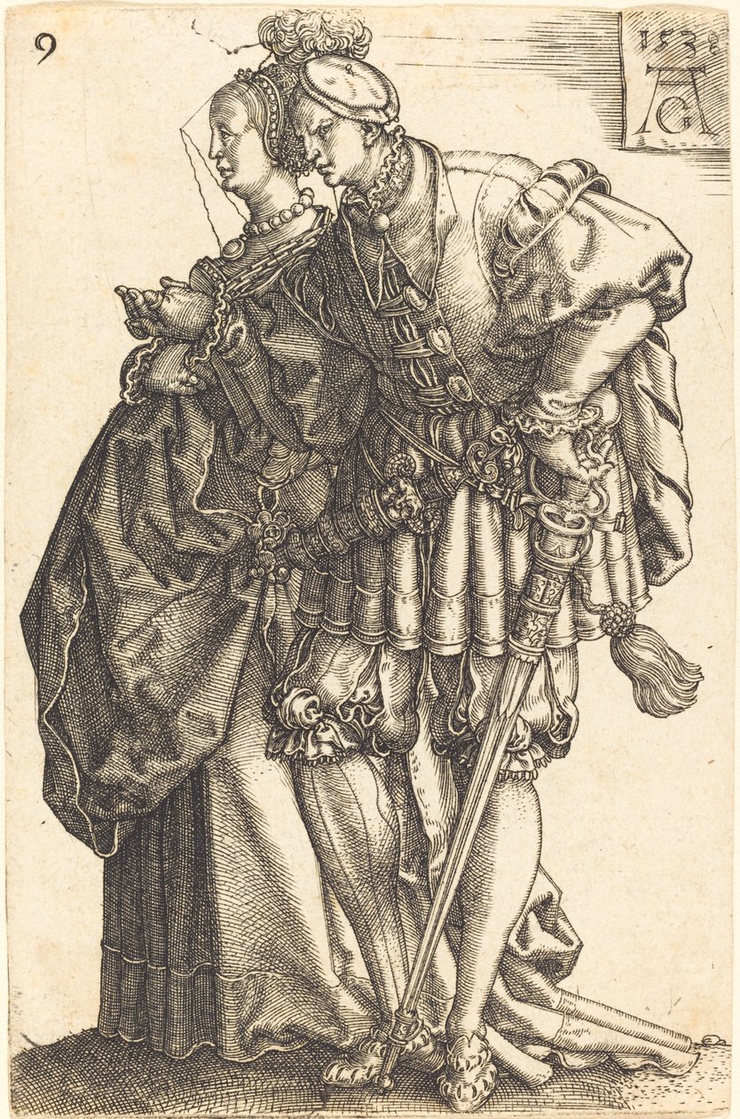 Large Wedding Dancers by Heinrich Aldegrever