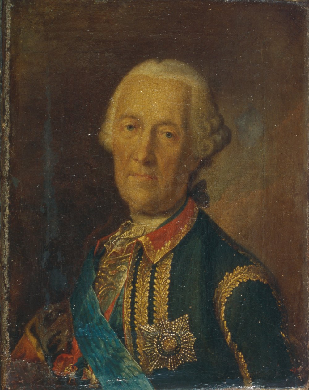Portrait of the field marshal and politician Count Burkhard Christoph von Munnich by Heinrich Buchholz