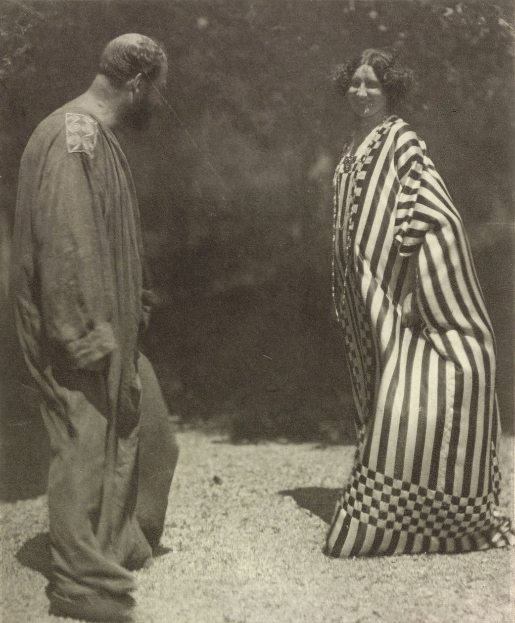 Gustav Klimt and Emilie Flöge, c. 1909 by Heinrich Böhler