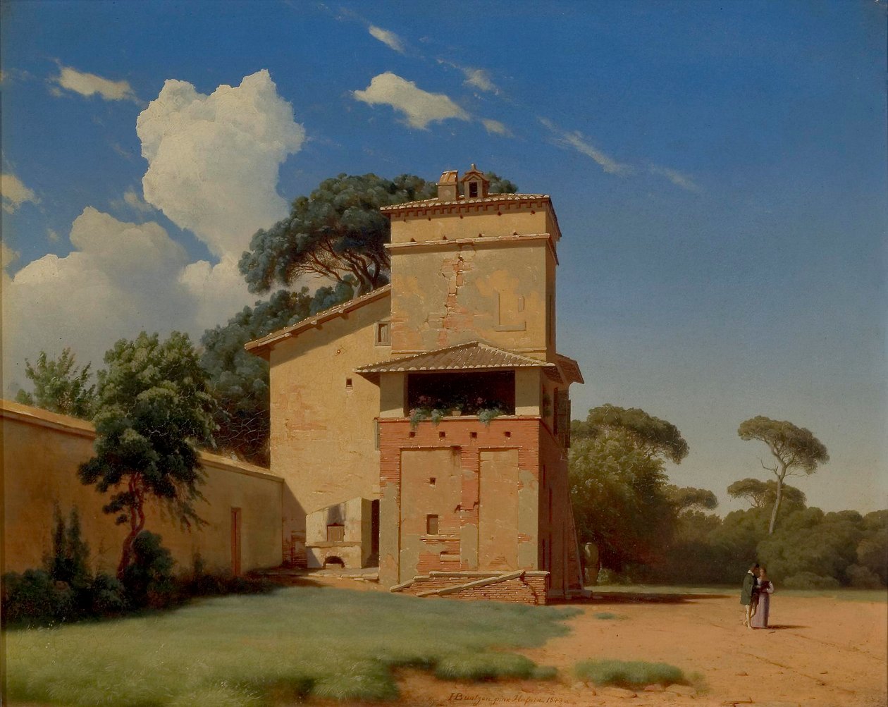 Casa del Portinaio in the Gardens of Villa Borghese by Heinrich Buntzen