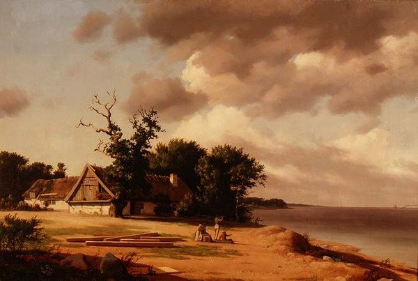 Fisherfolk at Oresund by Heinrich Buntzen