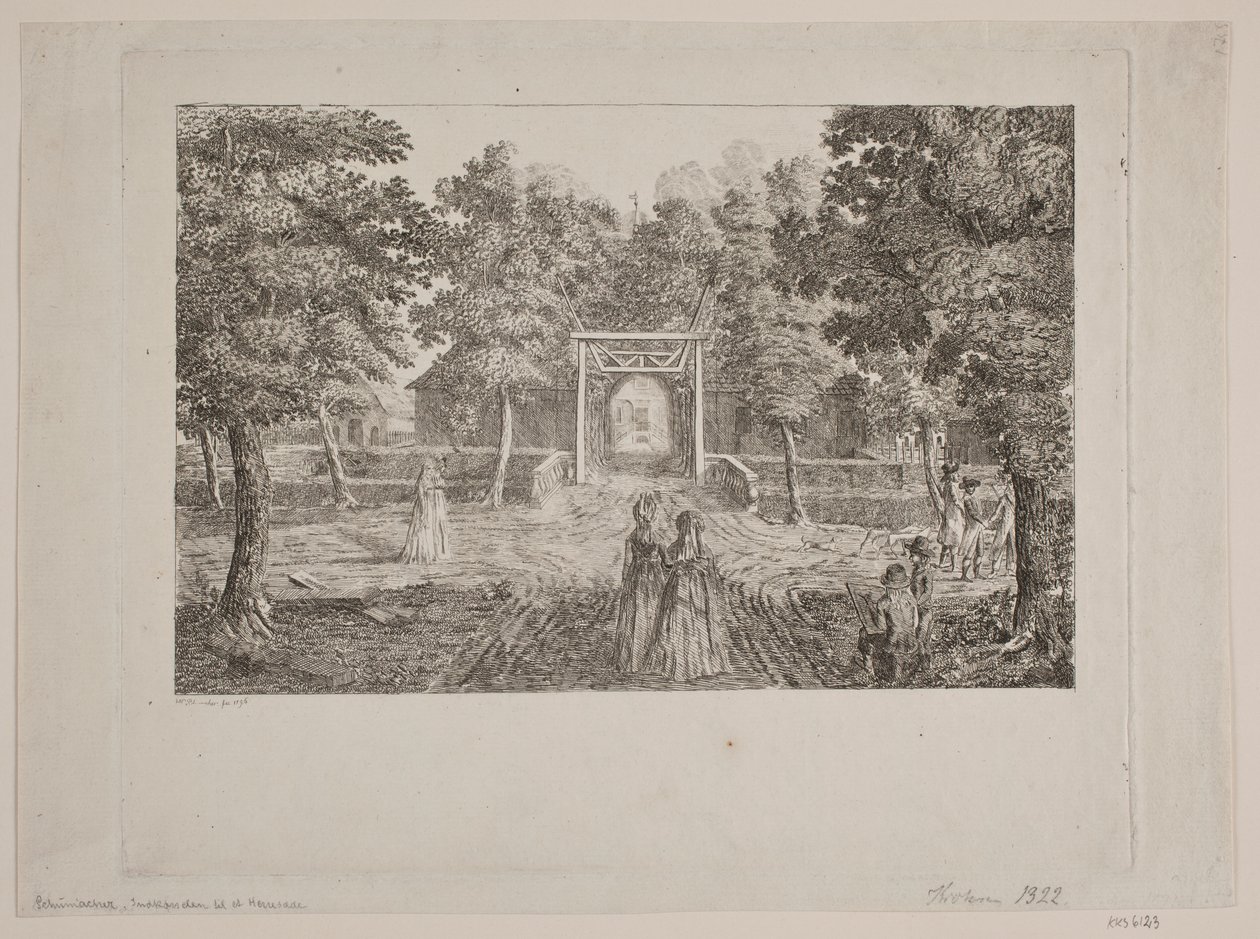 Entrance to a Manor by Heinrich Christian Schumacher