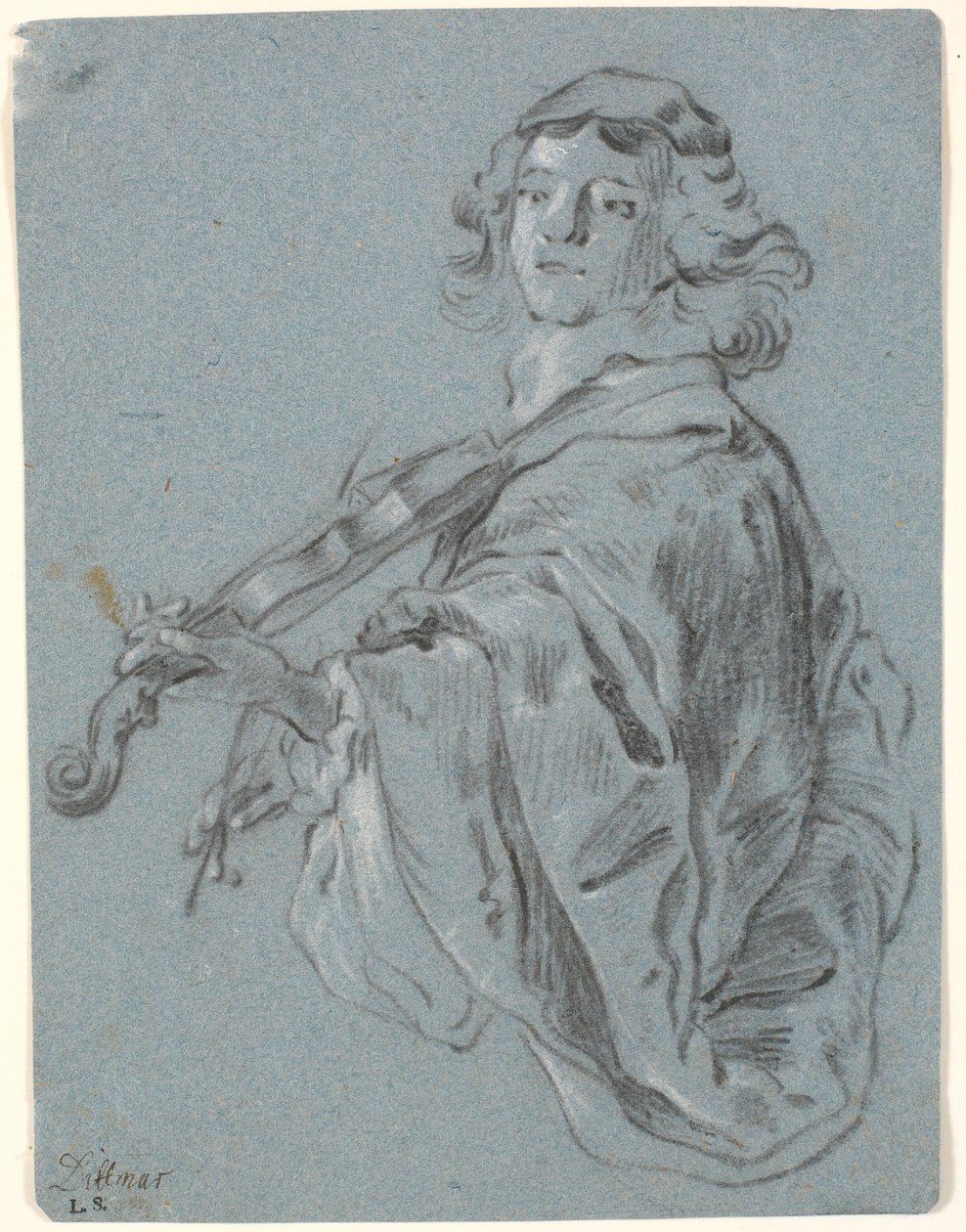 Young violinist by Heinrich Dittmers