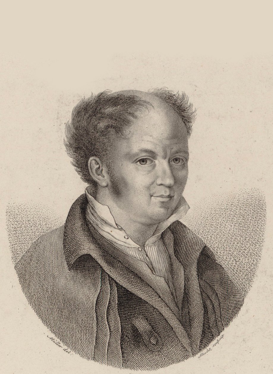 Portrait of the Composer Gottfried Weber 1779-1839, ca 1820 by Heinrich Franz Schalck