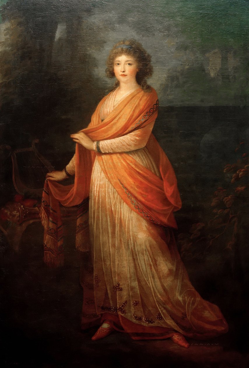 Portrait of Varvara Vasilyevna Golitsyna, née von Engelhardt 1757-1815, 1792 by Heinrich Friedrich Füger