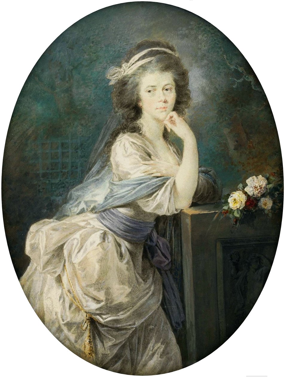 Miniature of Countess von Clam und Gallas by Heinrich Füger