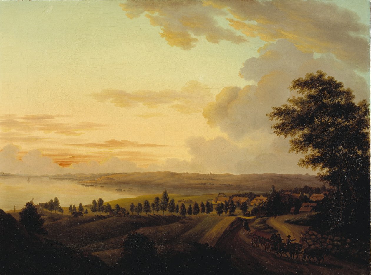Zealand Landscape, Evening by Heinrich Grosch