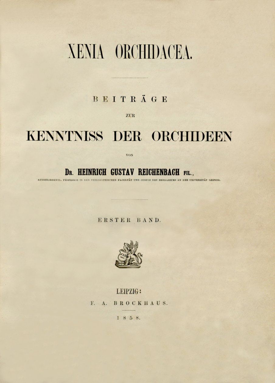 Title page by Heinrich Gustav Reichenbach