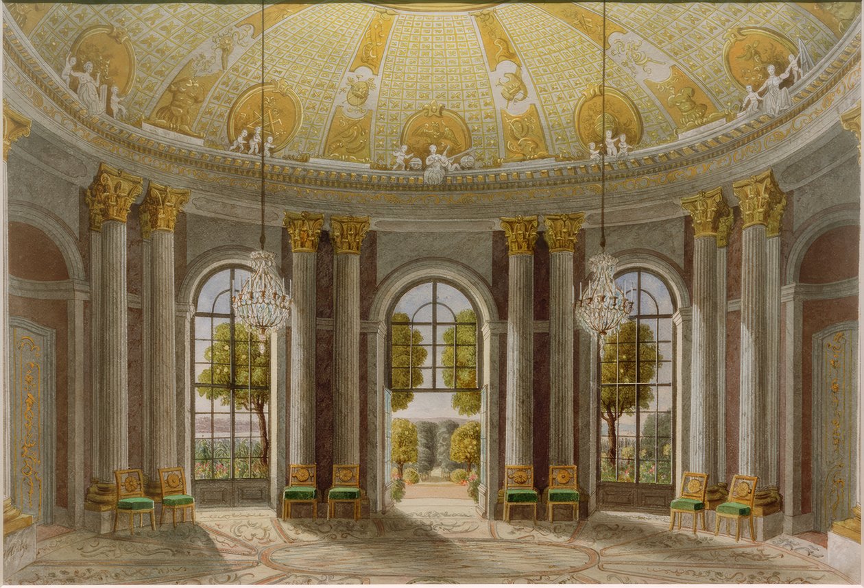 Marble Hall, Sanssouci Palace by Heinrich Hintze