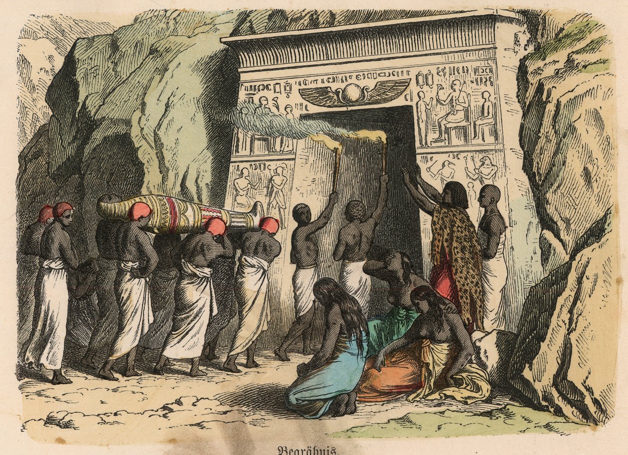 Ancient Egypt: Ritual Funeral Ceremony by Heinrich Leutemann