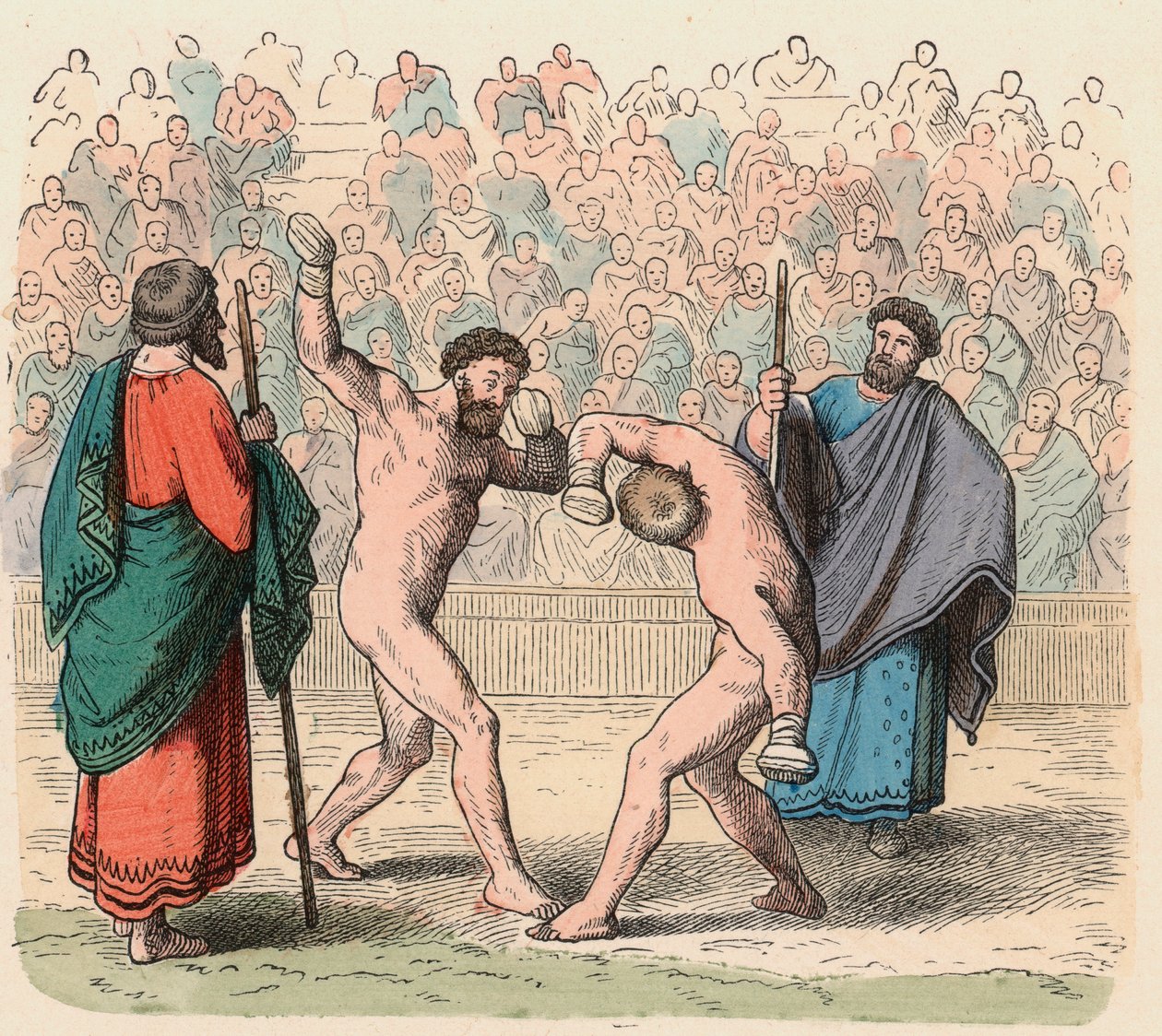 Ancient Greece: Boxers by Heinrich Leutemann