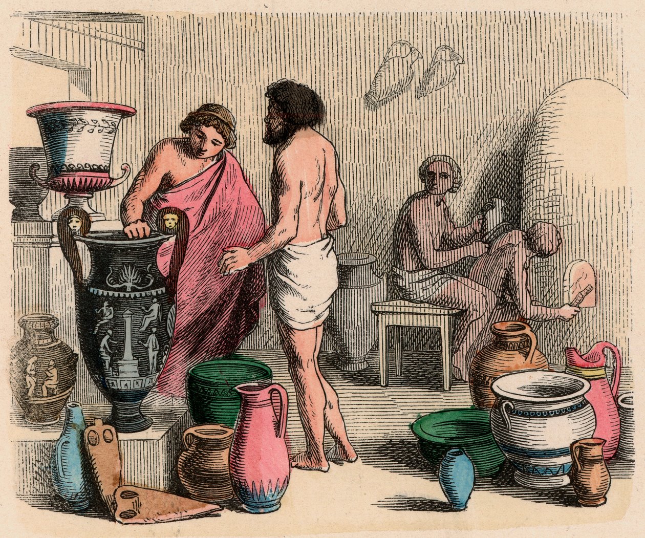 Ancient Greece: Pottery by Heinrich Leutemann