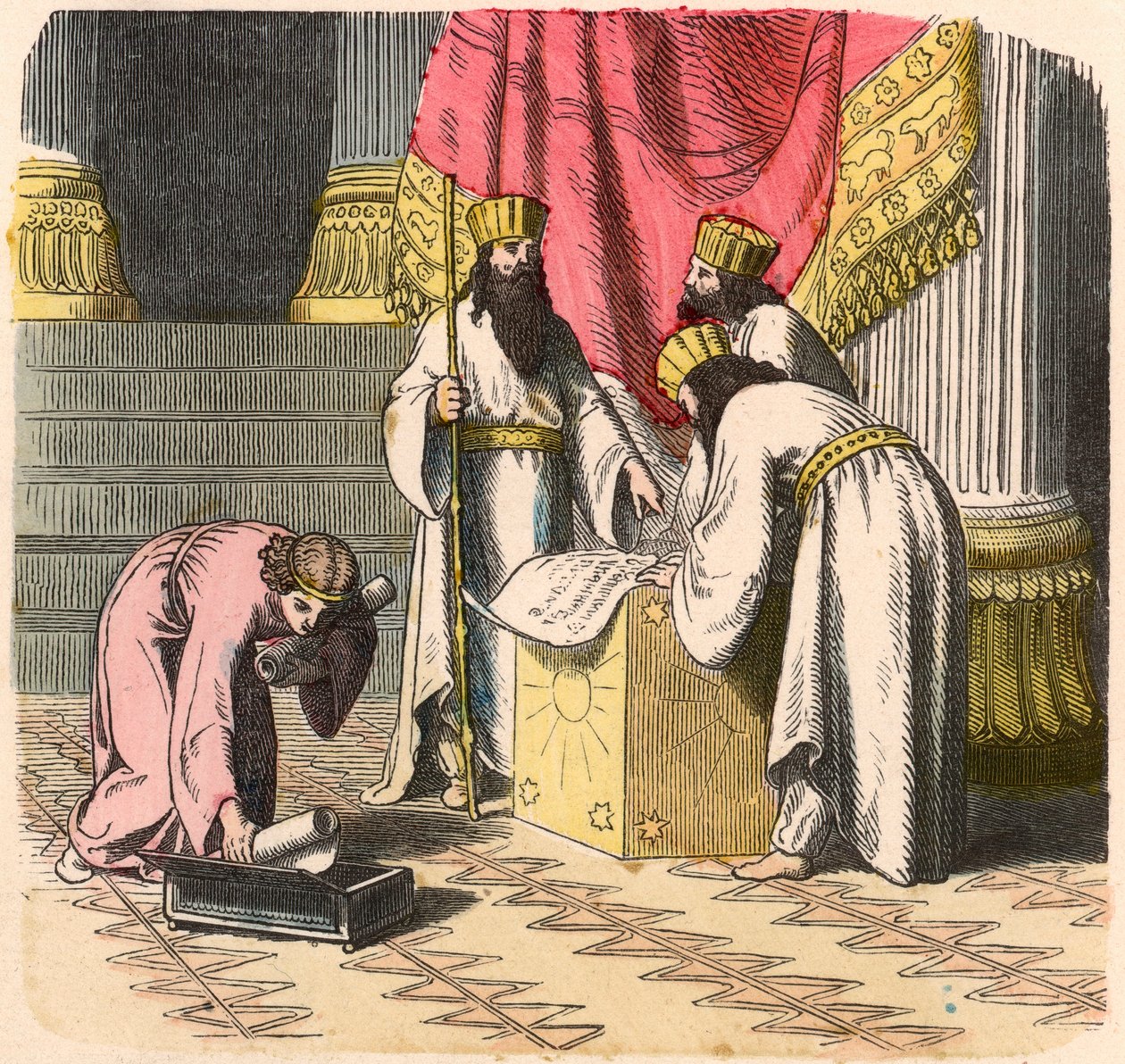 Old Orient, Persians: Magician by Heinrich Leutemann
