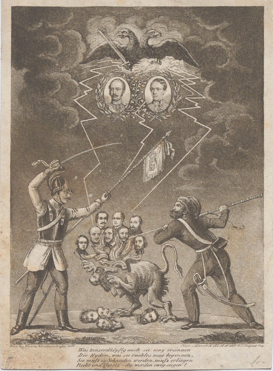 Allegory of the Suppression of the Hungarian Revolution in 1849 by Heinrich Mansfeld