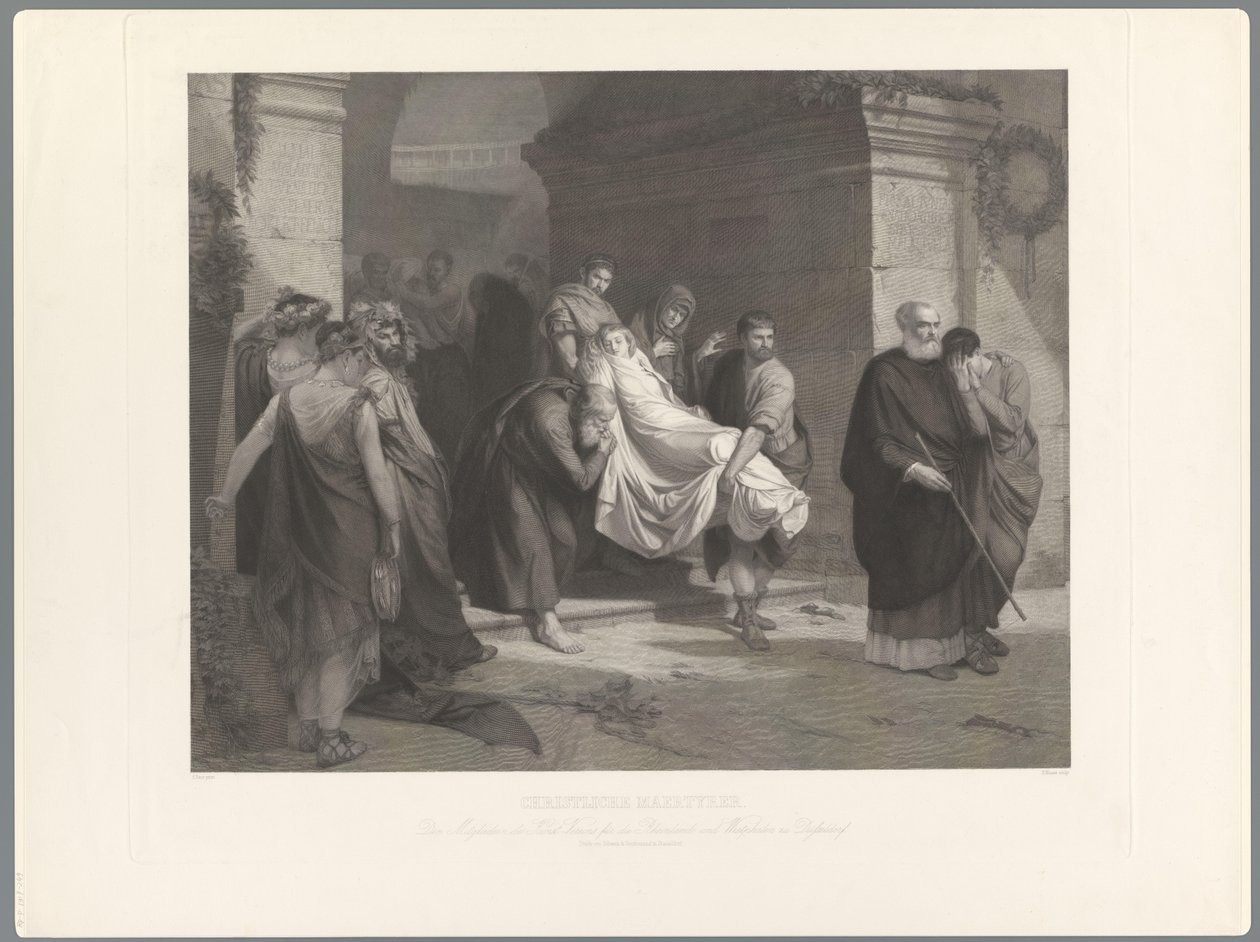 Christian Martyrs Being Carried Away by Heinrich Nuesser