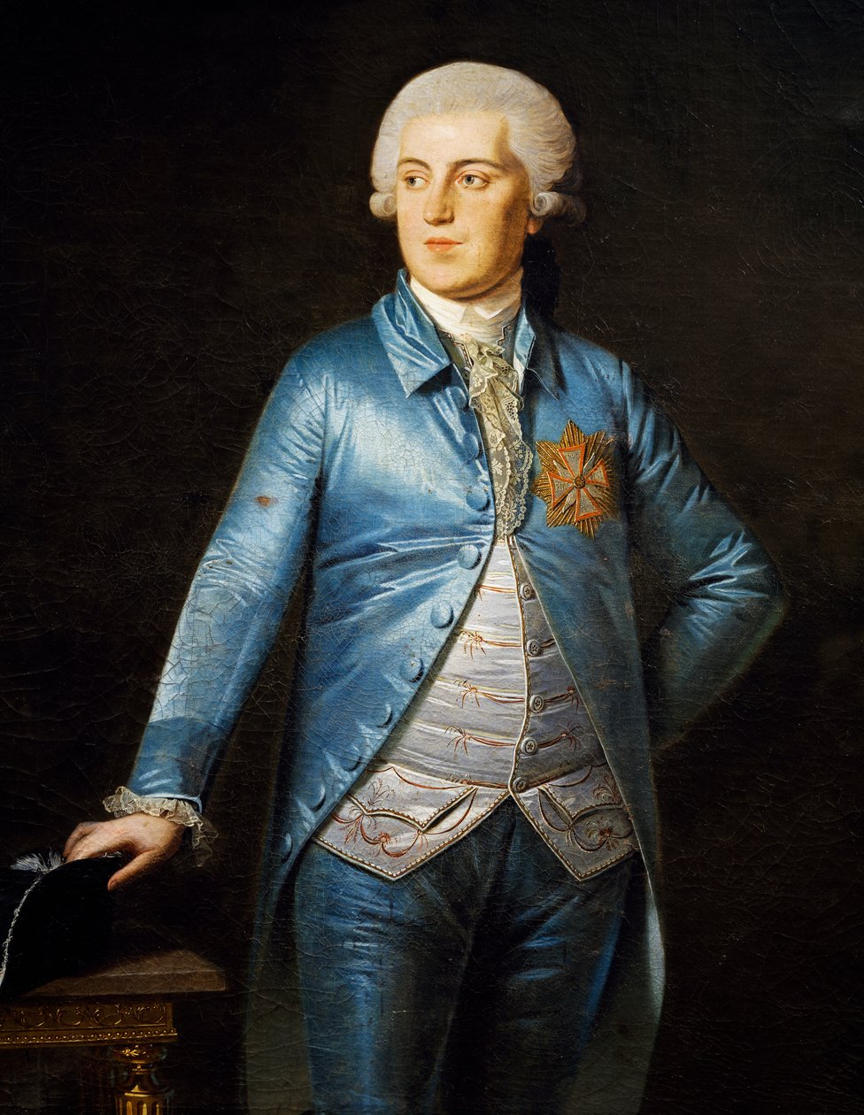 Portrait of Christian VII of Denmark by Heinrich Schmidt