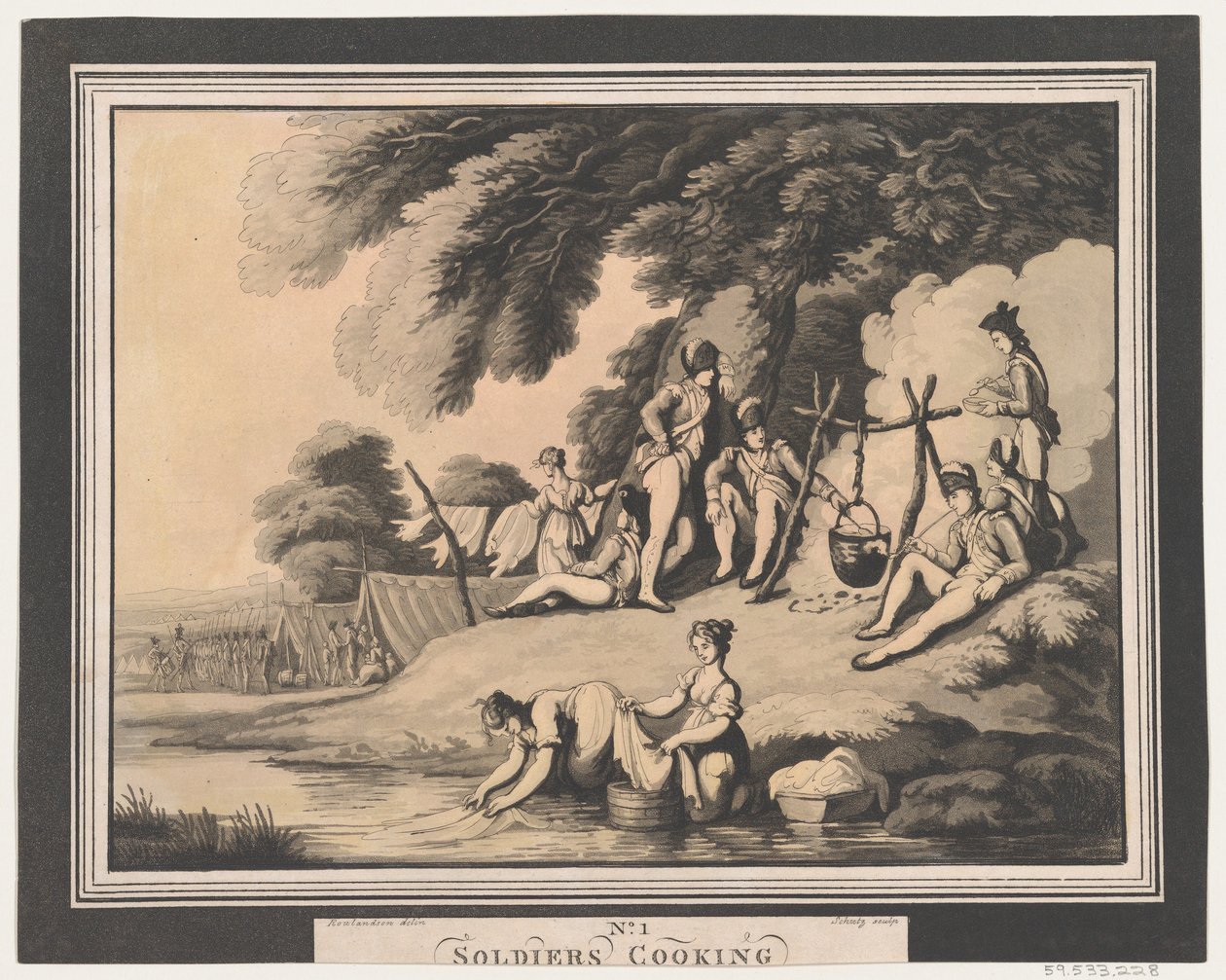 Soldiers Cooking, April 1, 1798 by Heinrich Schutz