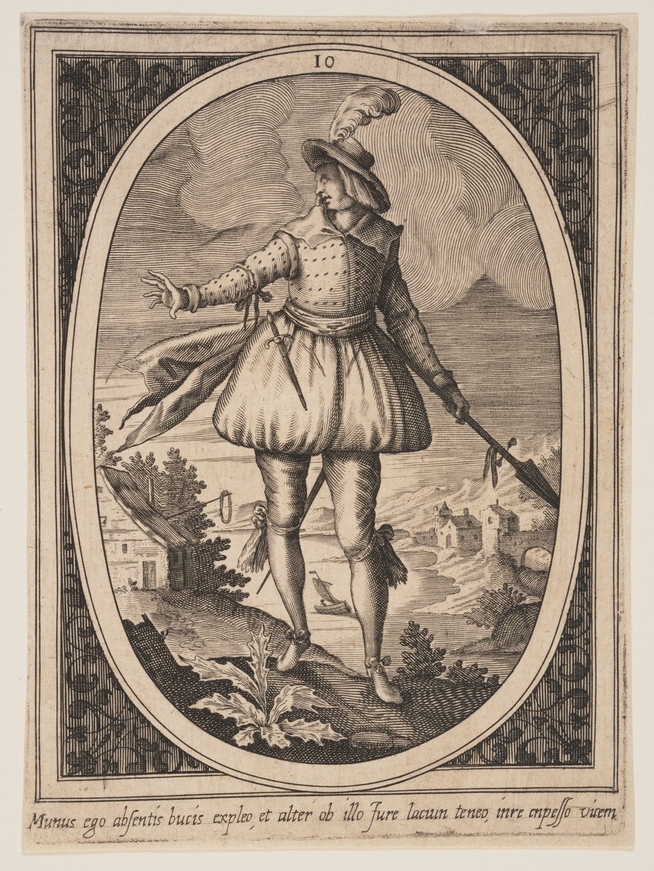 Plate 10 from Military Figures by Heinrich Ulrich