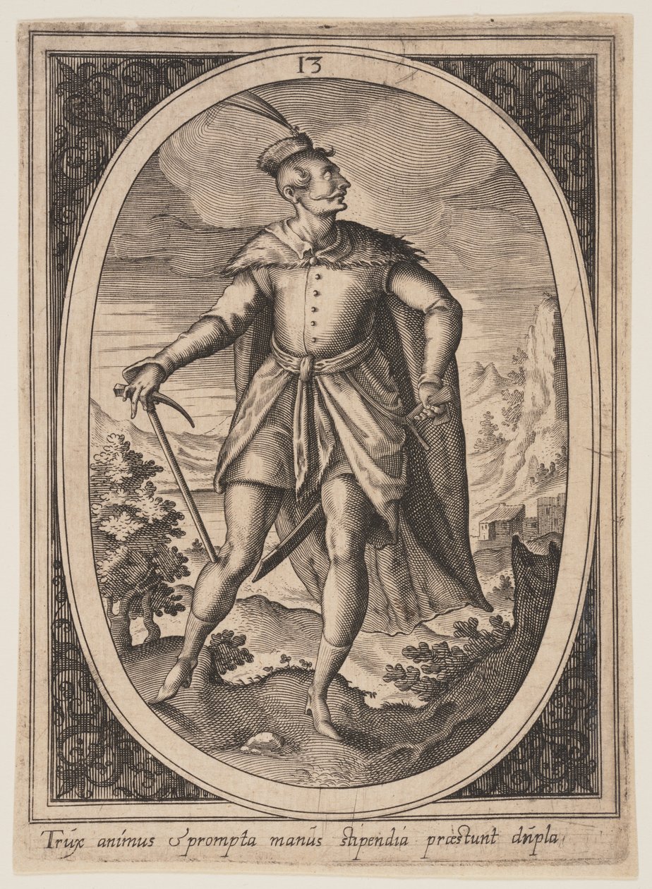 Plate 13 from Military Figures by Heinrich Ulrich