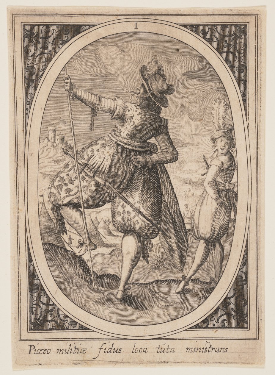Plate 1 from Military Figures by Heinrich Ulrich