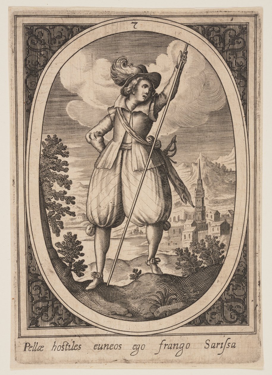 Plate 7 from Military Figures by Heinrich Ulrich