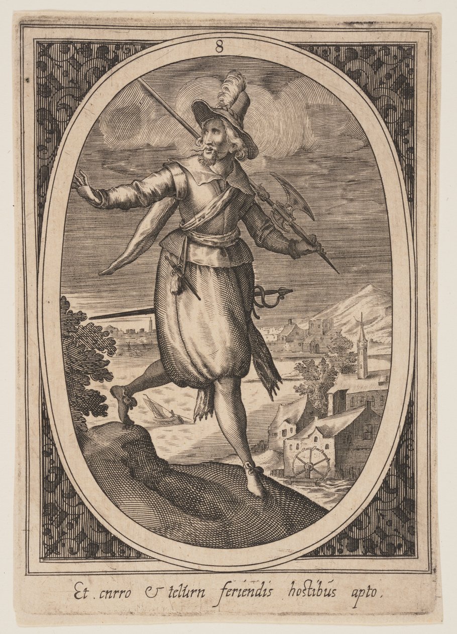 Plate 8 from Military Figures by Heinrich Ulrich