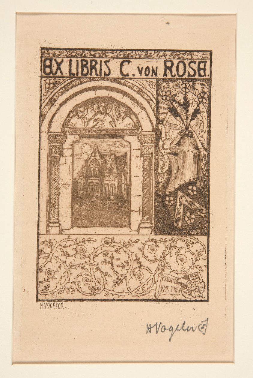 Bookplates by Heinrich Vogeler