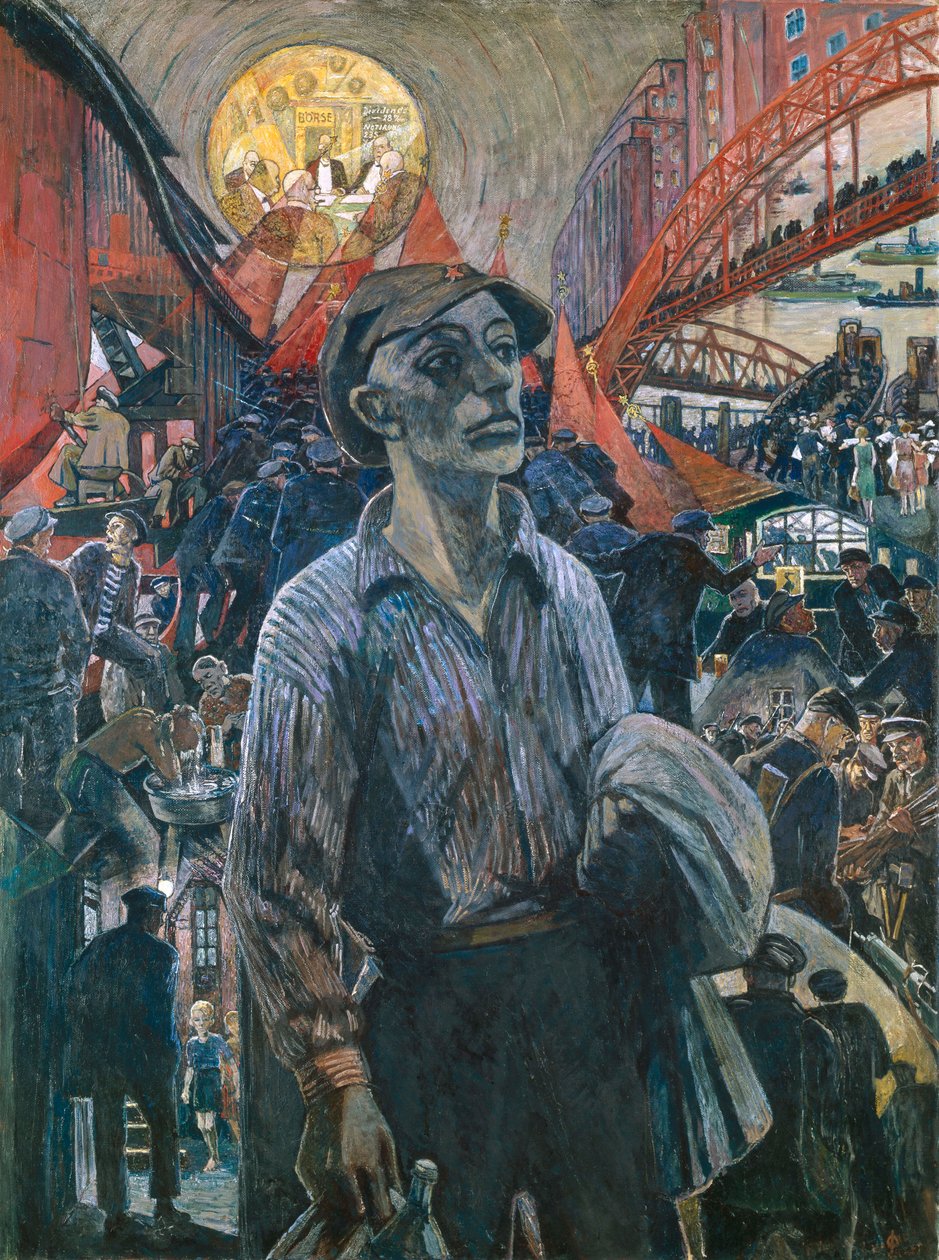 Worker of a Hamburg Shipyard Hamburg Comrade by Heinrich Vogeler