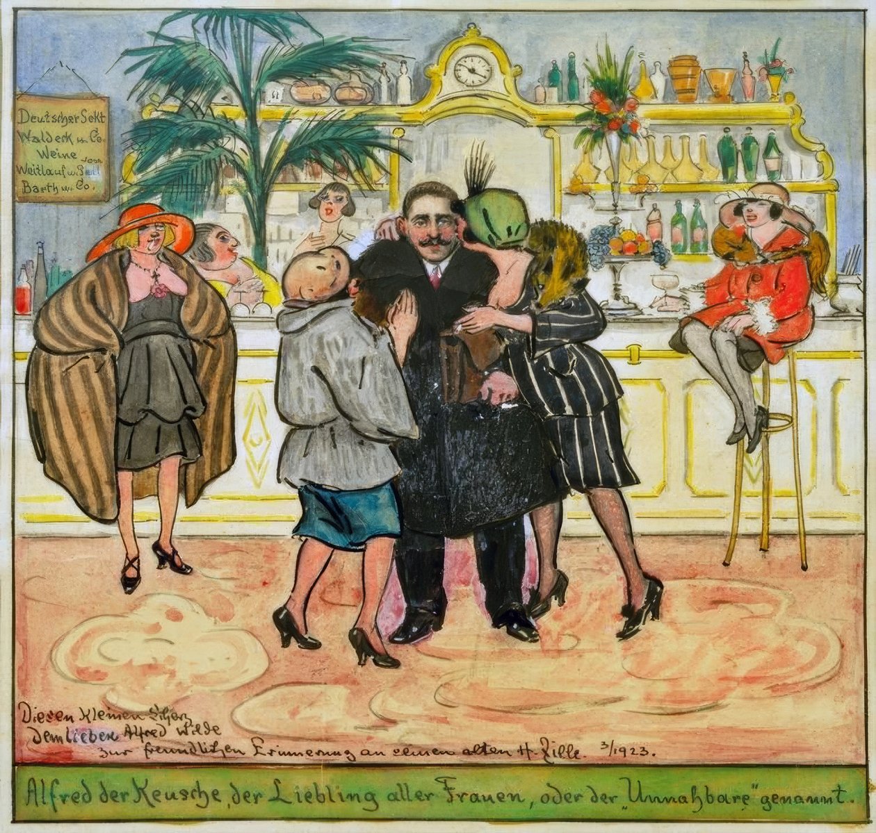 H. Zille, Alfred the Chaste by Heinrich Zille
