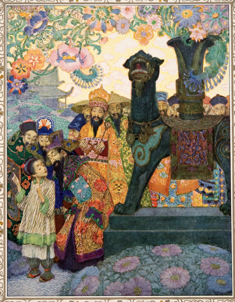 The Nightingale from Tales by Hans Christian Andersen, pub. 1911 by Heinrich and Urban Lefler