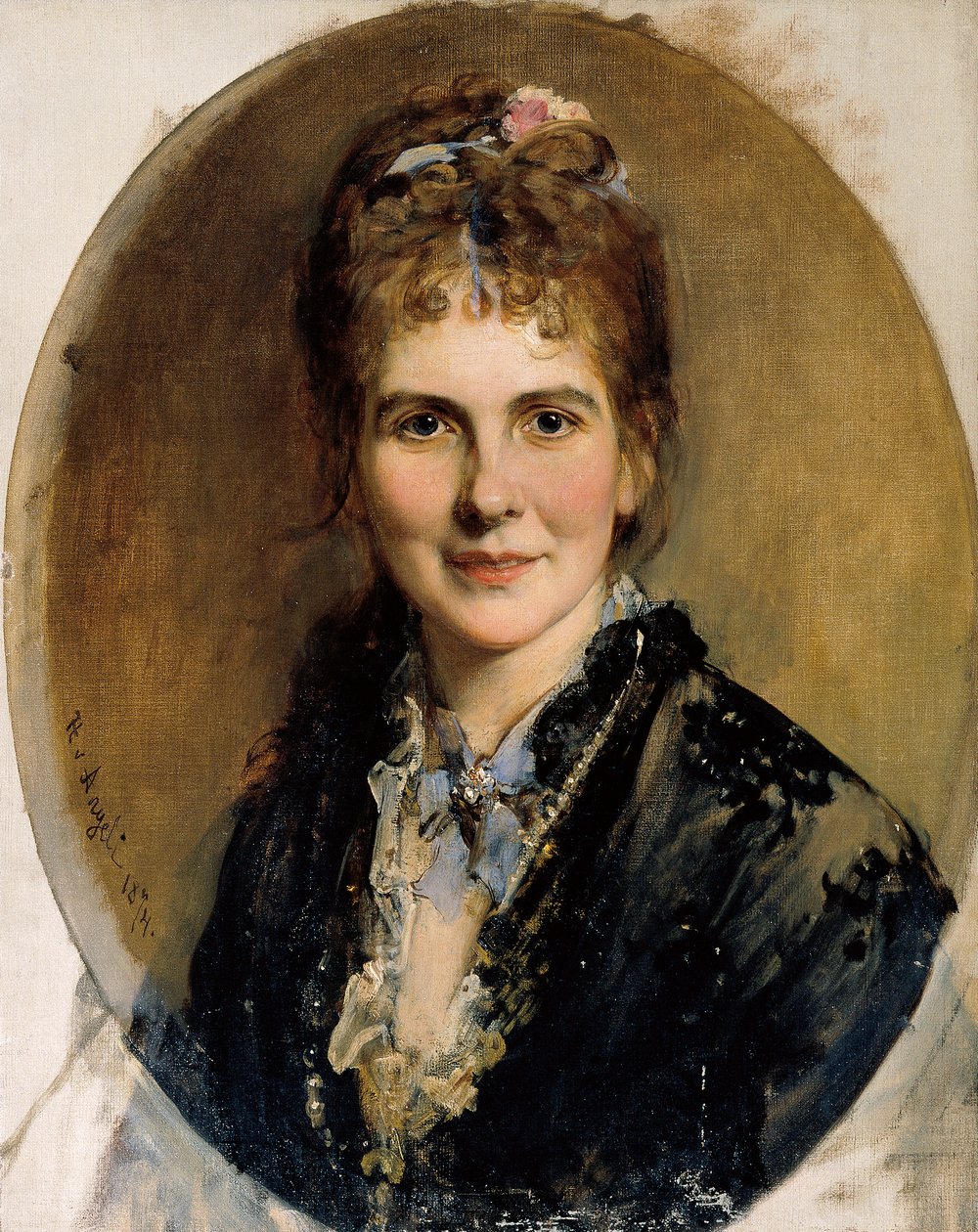 Bust of a Young Woman by Heinrich von Angeli