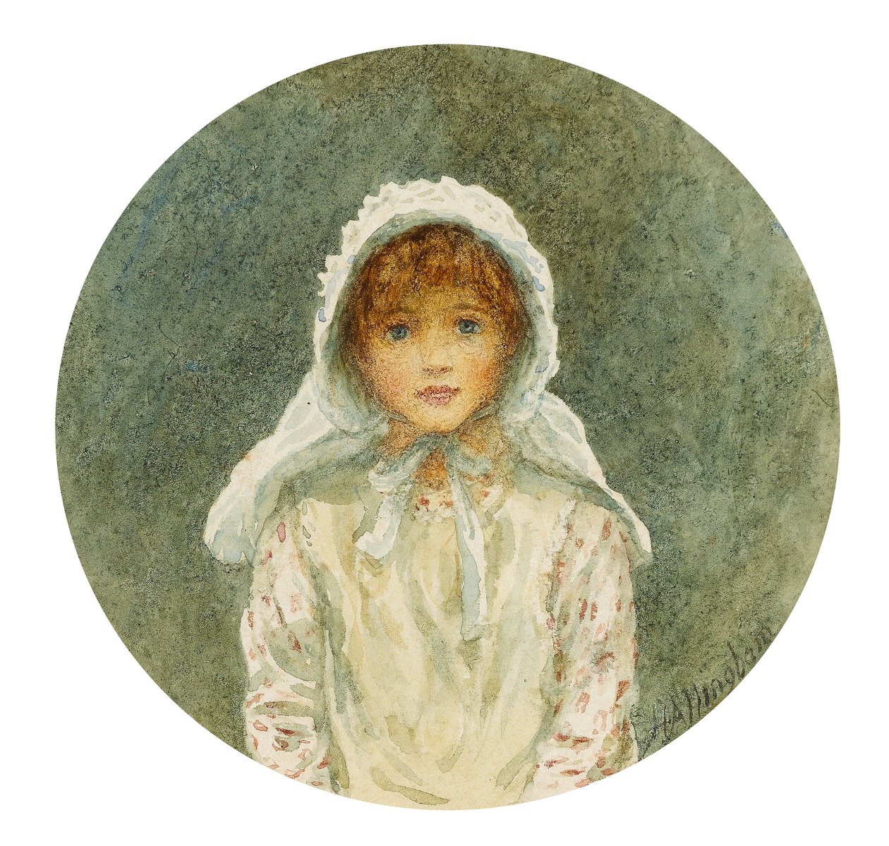 Portrait study of Kitty by Helen Allingham