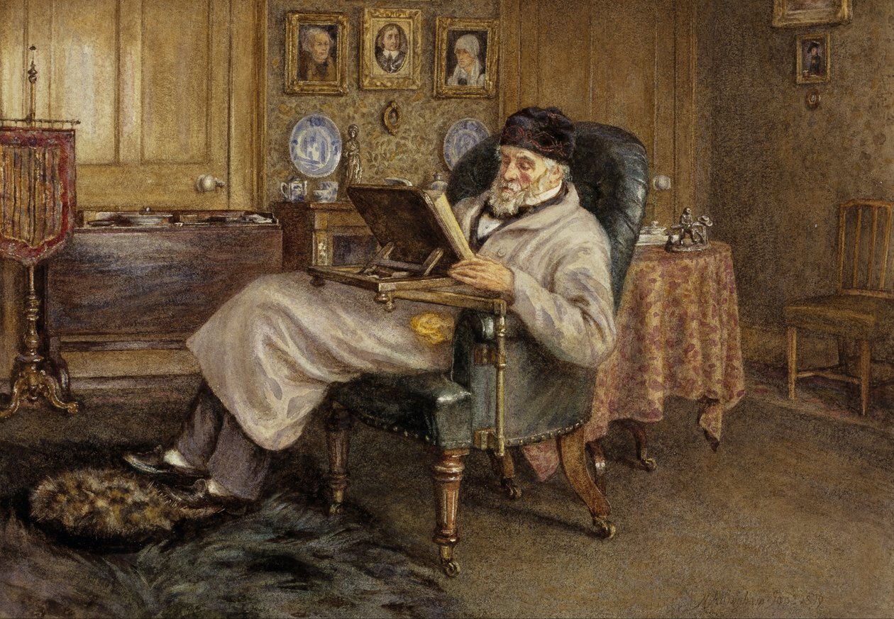 Thomas Carlyle, 1795 - 1881. Historian and Essayist by Helen Allingham